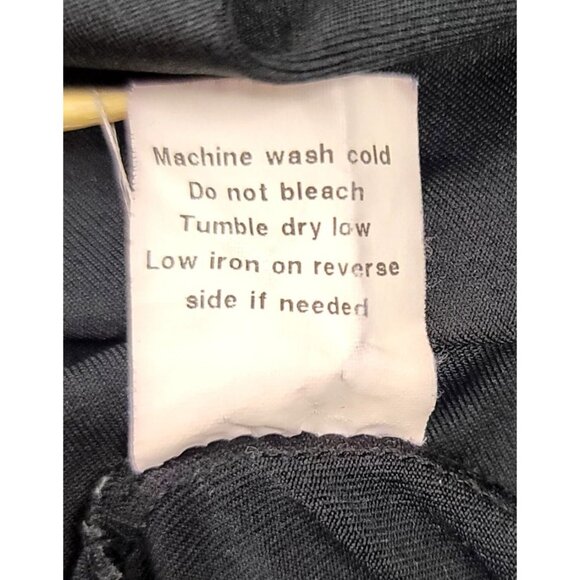 Notations Womens XL Black Pleated Scoop Neck Short Sleeve Top - Picture 6 of 8